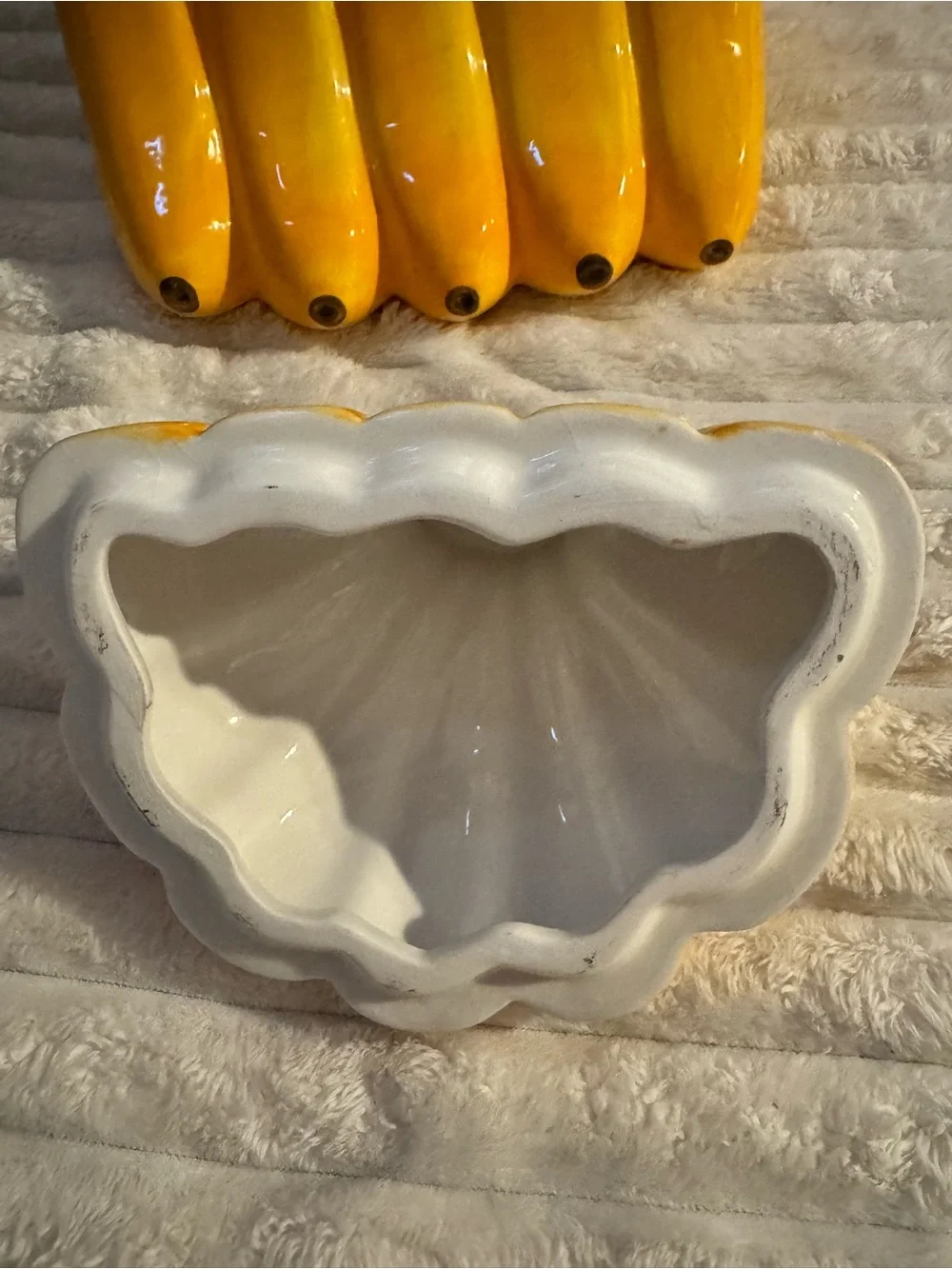 Gibson Home Fruit Samba Banana Fruit Basket Ceramic Cookie Jar Canister